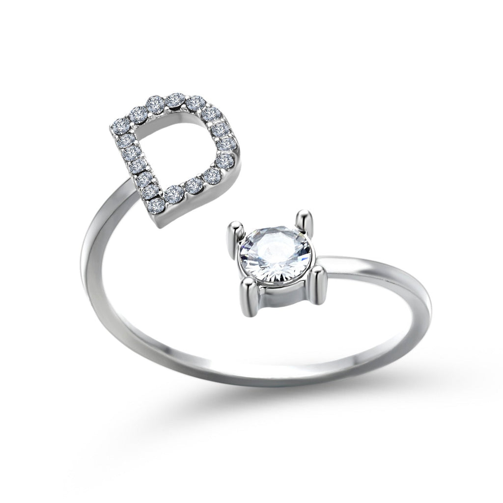 Personalized Initial Letter Ring