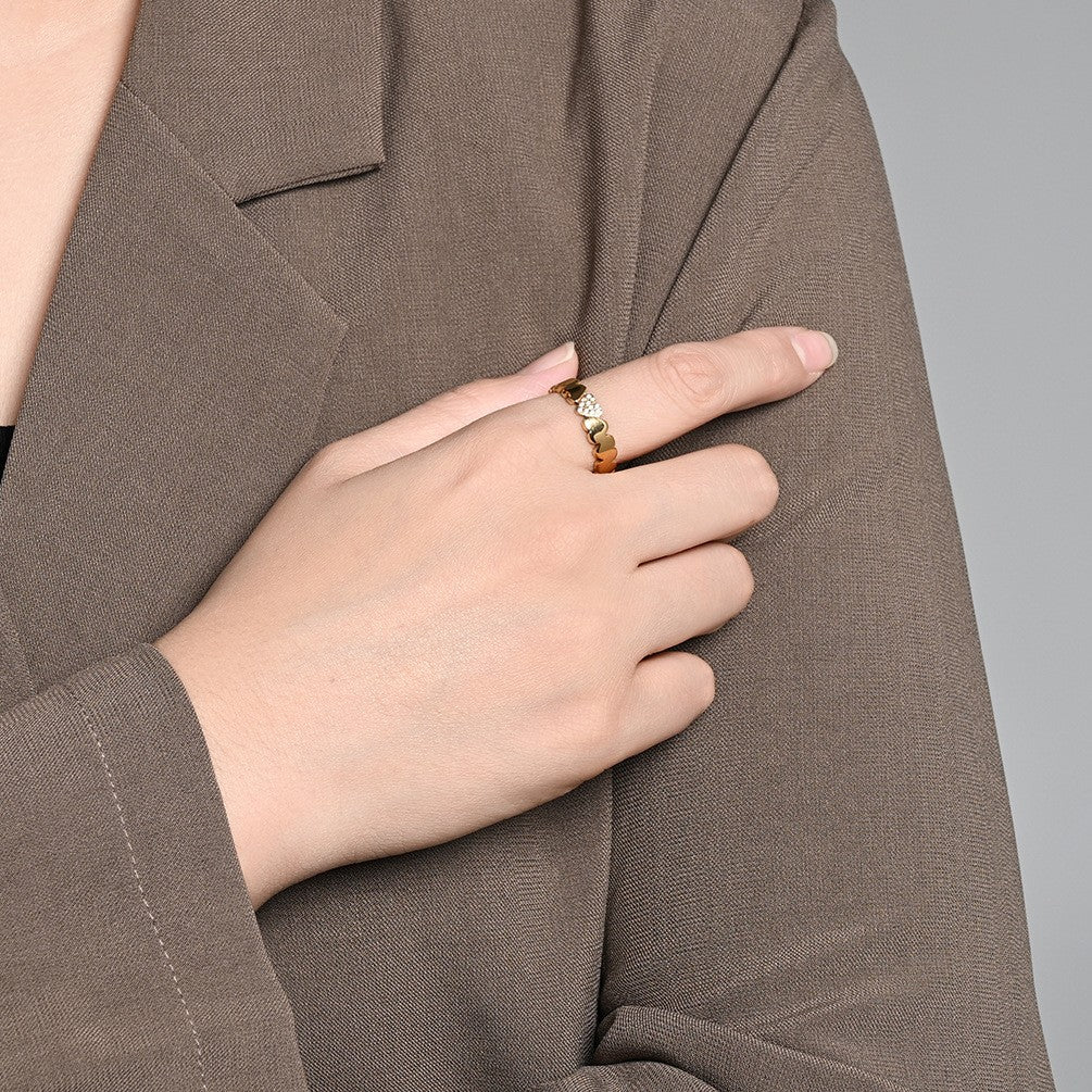 Eternal Heart Band Ring