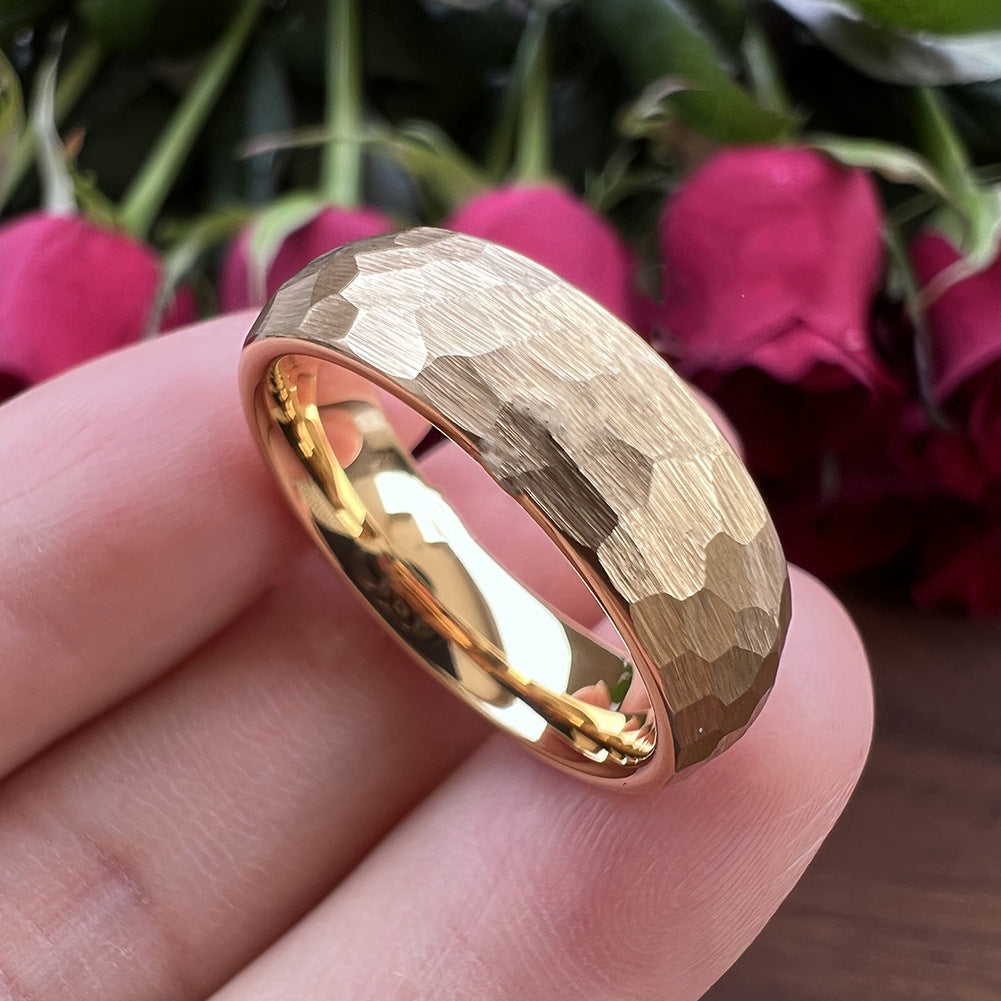 Elric Textured Core Ring | White Gold
