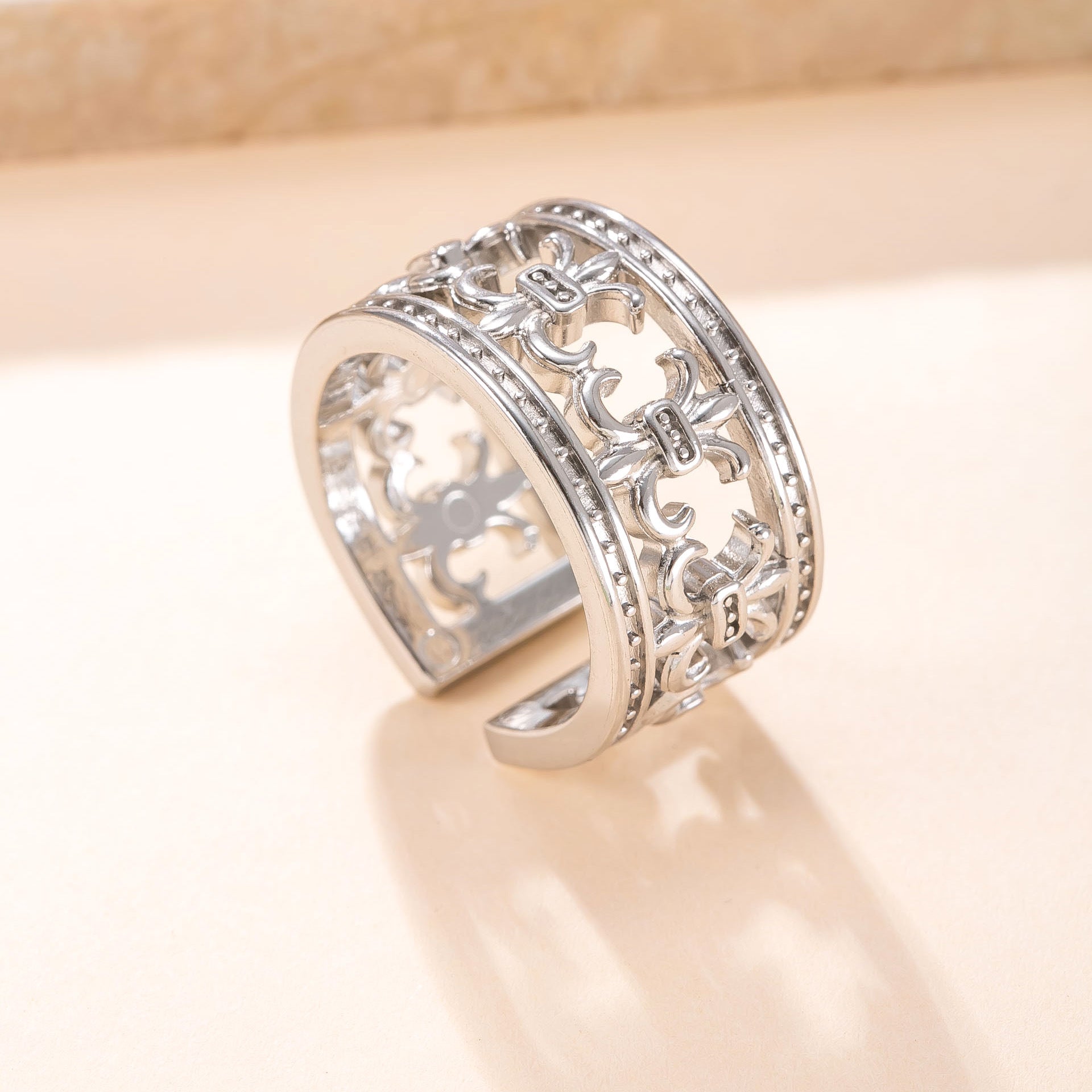 Forge Imperial Crown Ring | White Gold