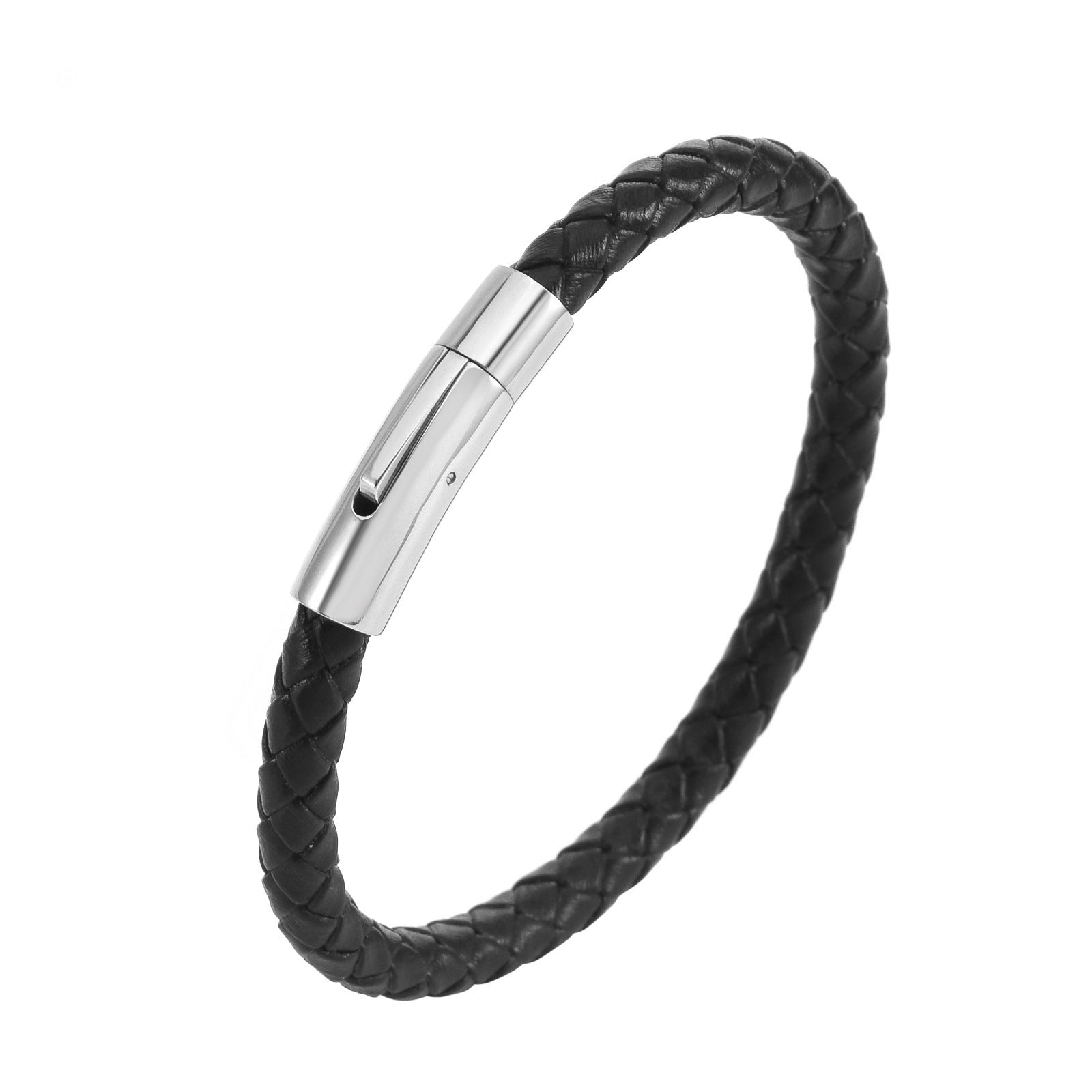 Valor Leather Braid Bracelet | Gold