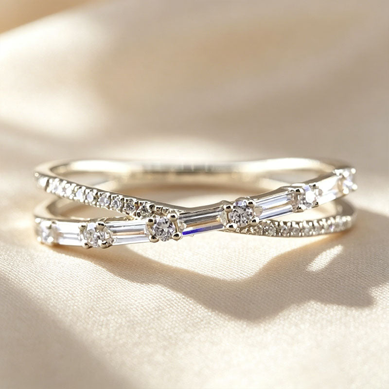 Minimalist Crisscross Ring