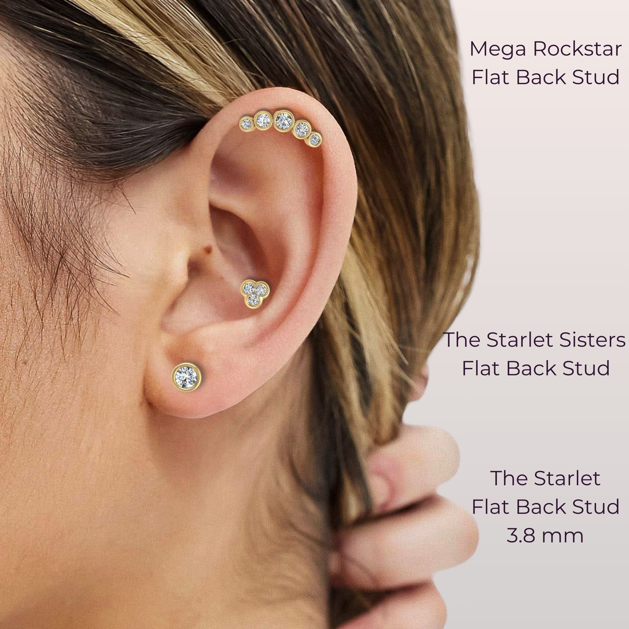 Rockstar Diamond Flat Back Stud