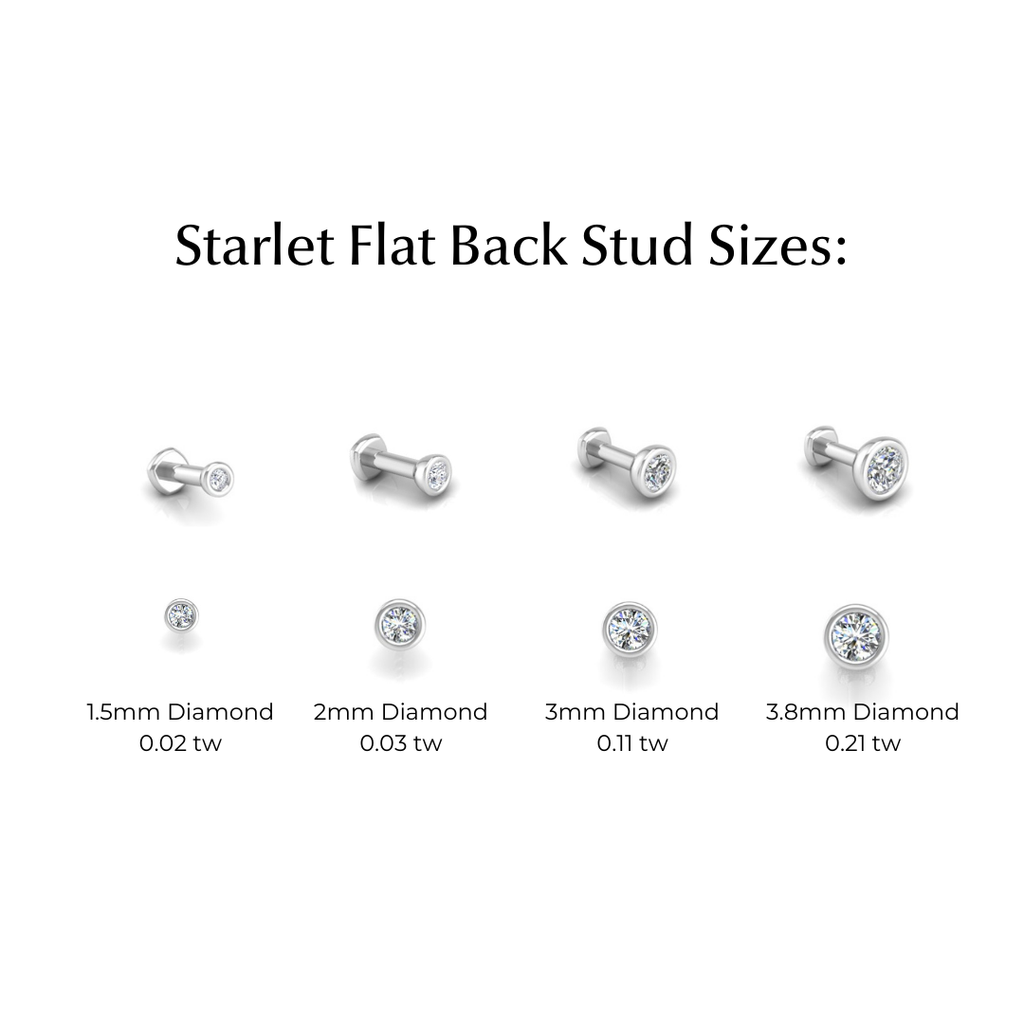 The Starlet Diamond Flat Back Stud