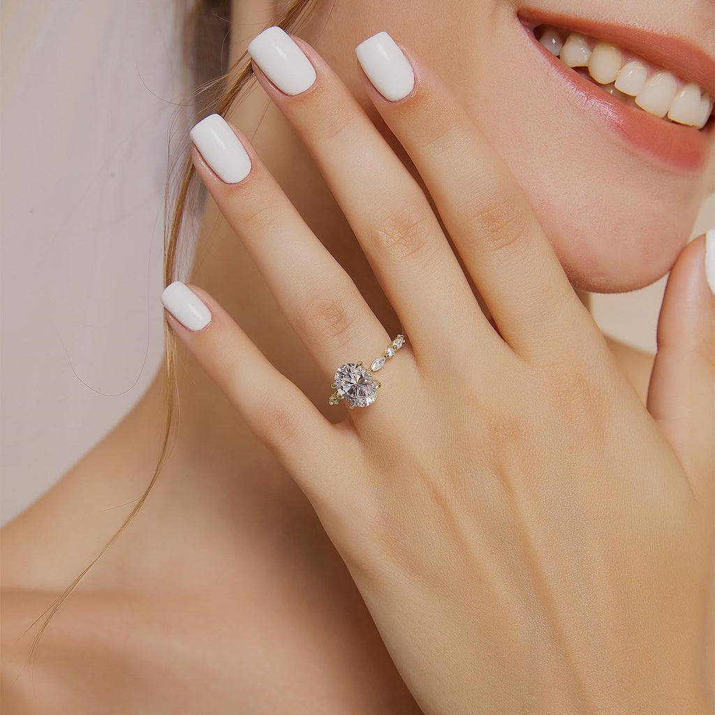 Aurora Oval Pavé Ring