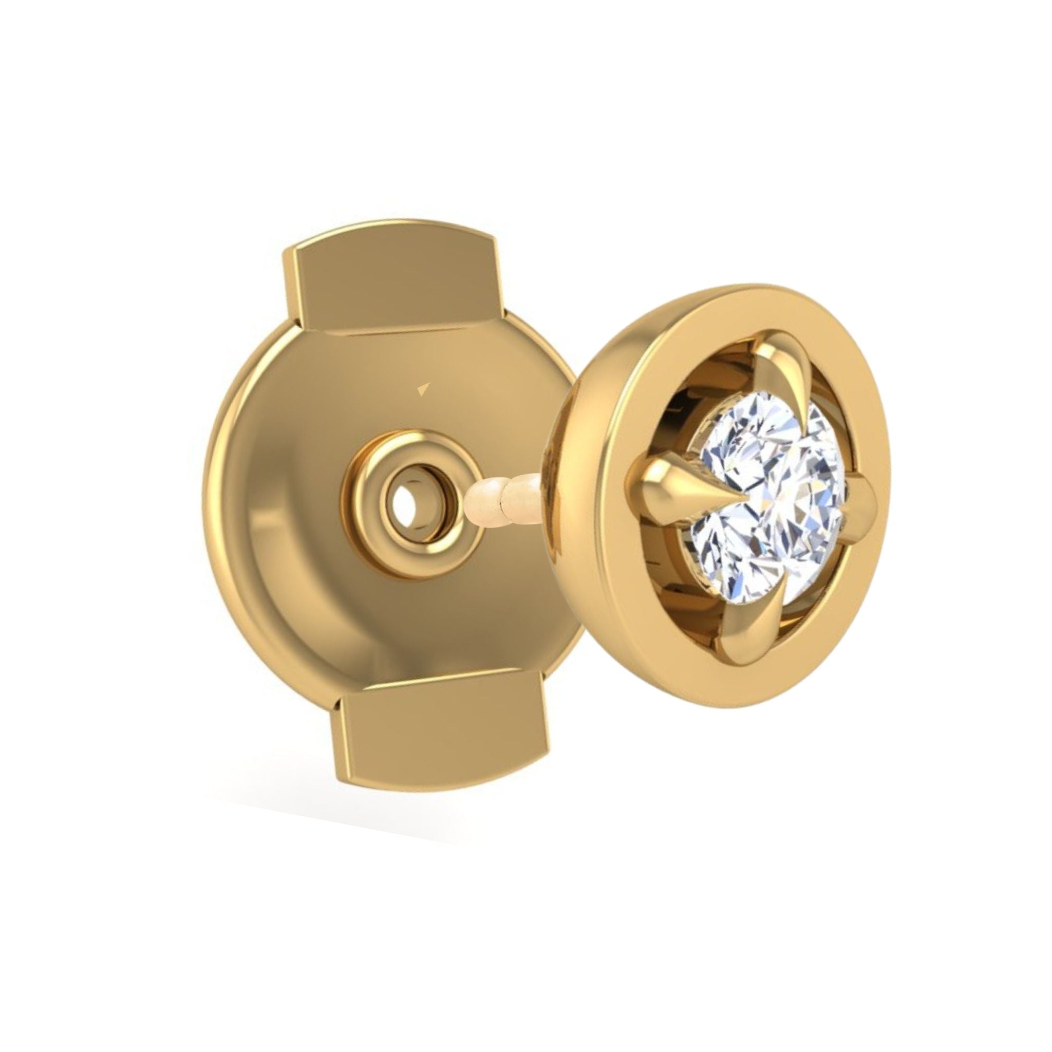Center-of-Attention Diamond Back-Off Stud