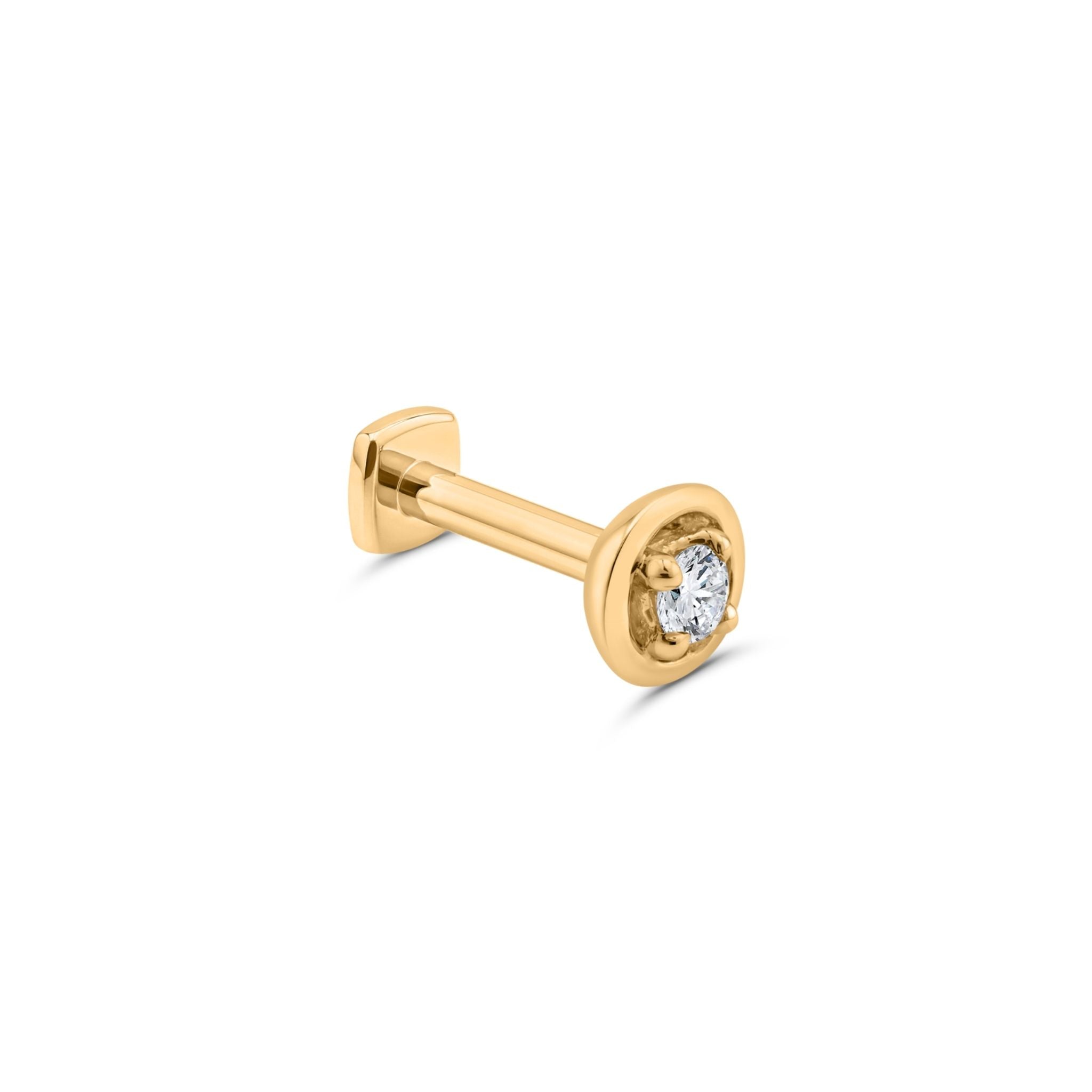 Center-of-Attention Diamond Flat Back Stud