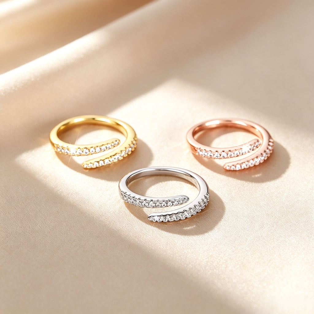 Twist Eternity Band Open Ring
