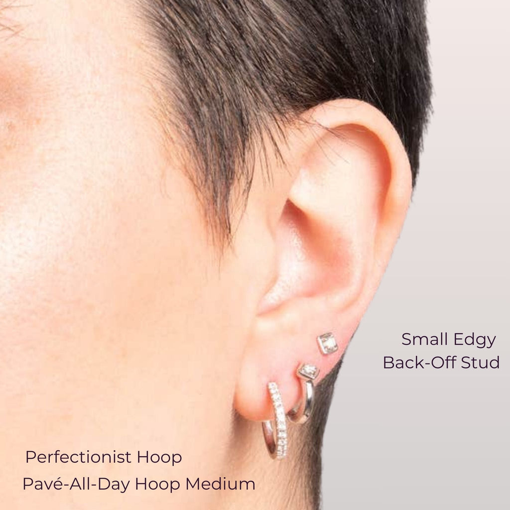 Edgy Diamond Back-Off Stud
