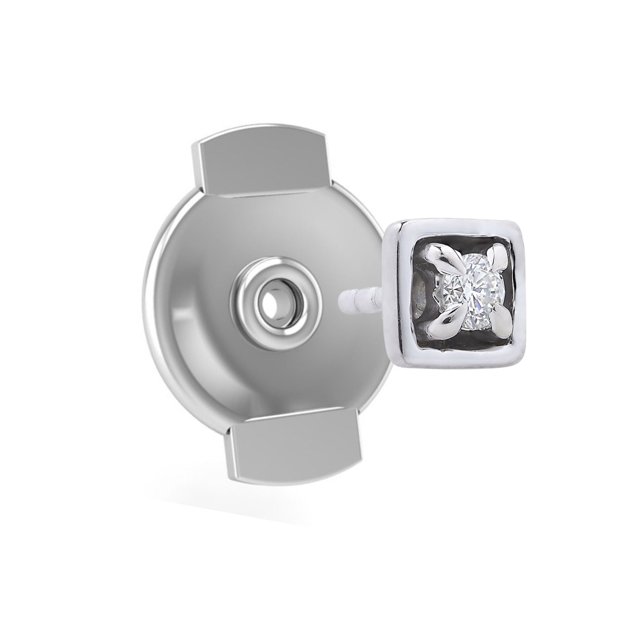 Edgy Diamond Back-Off Stud