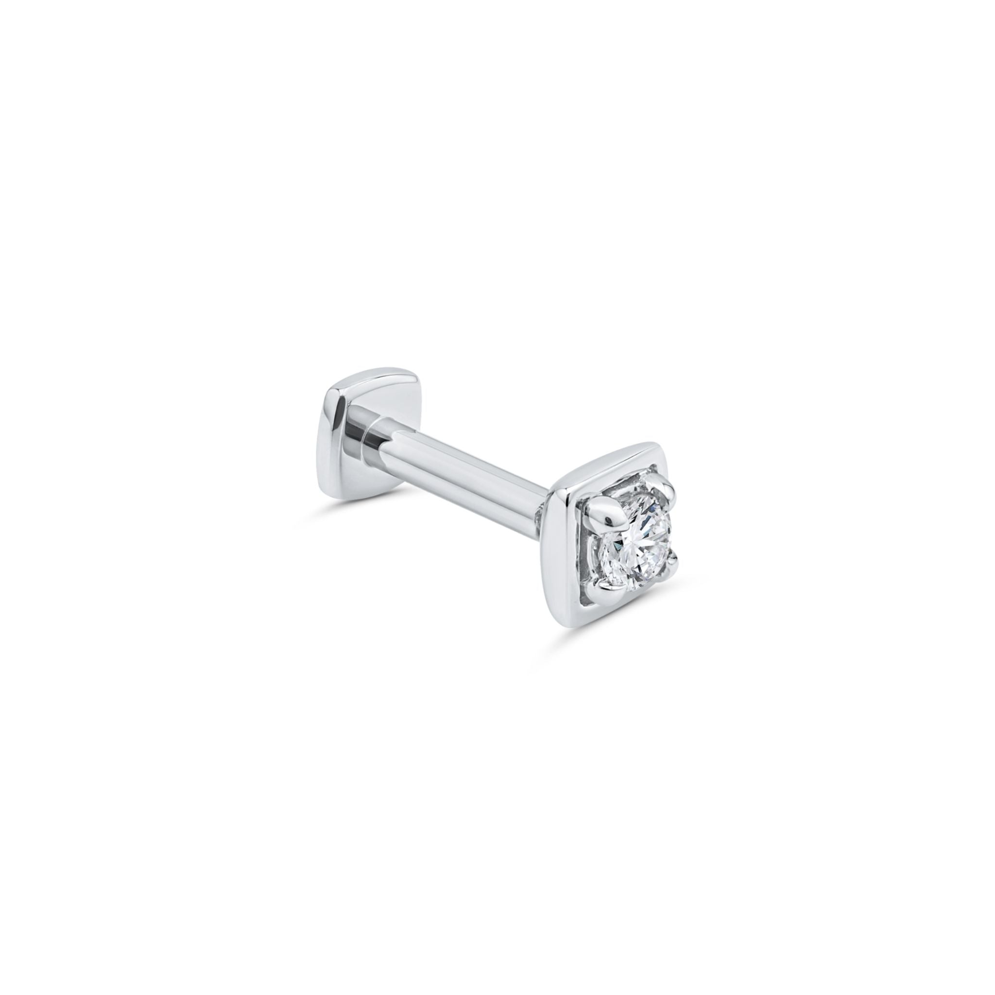 Edgy Diamond Flat Back Stud