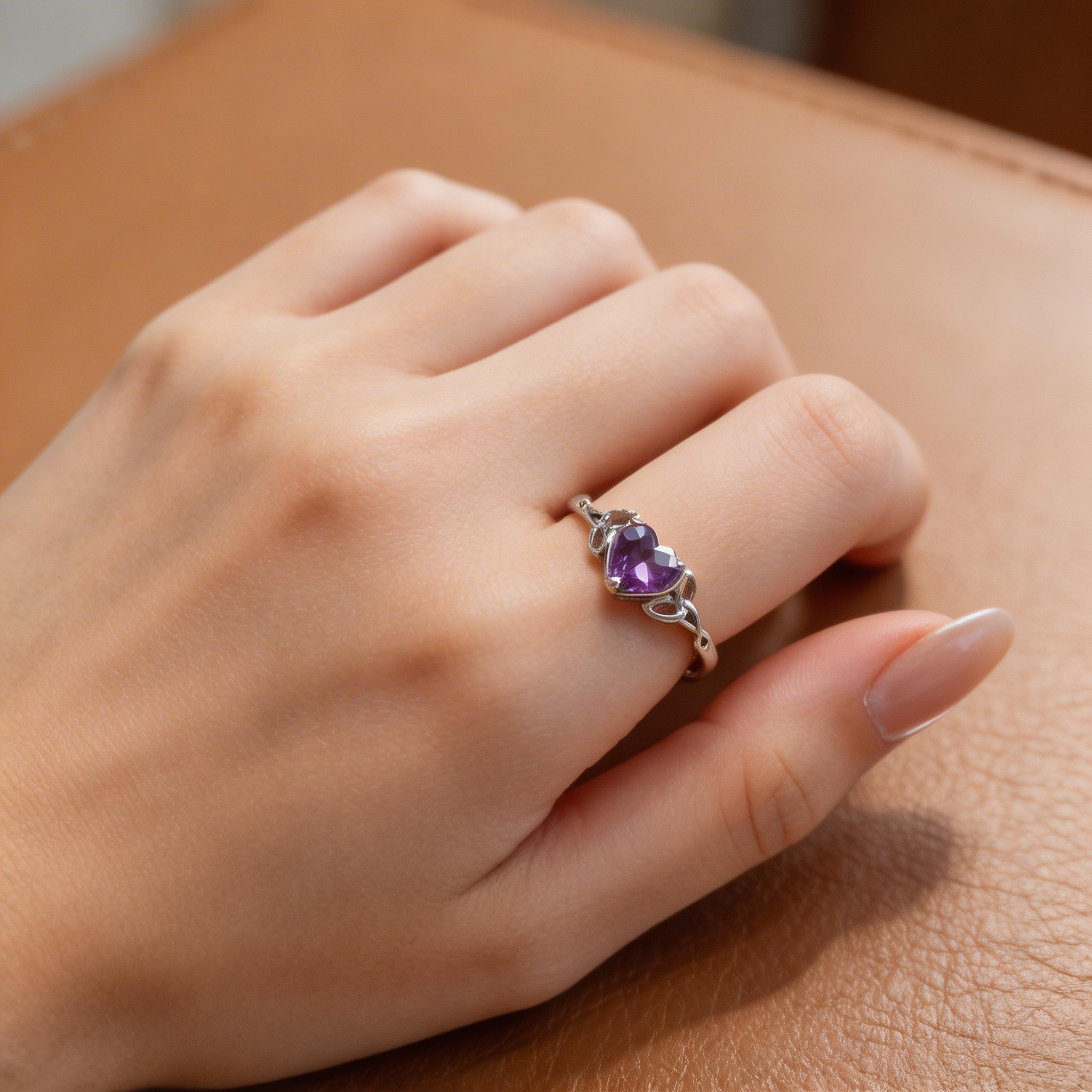 Classic Heart Crystal Ring