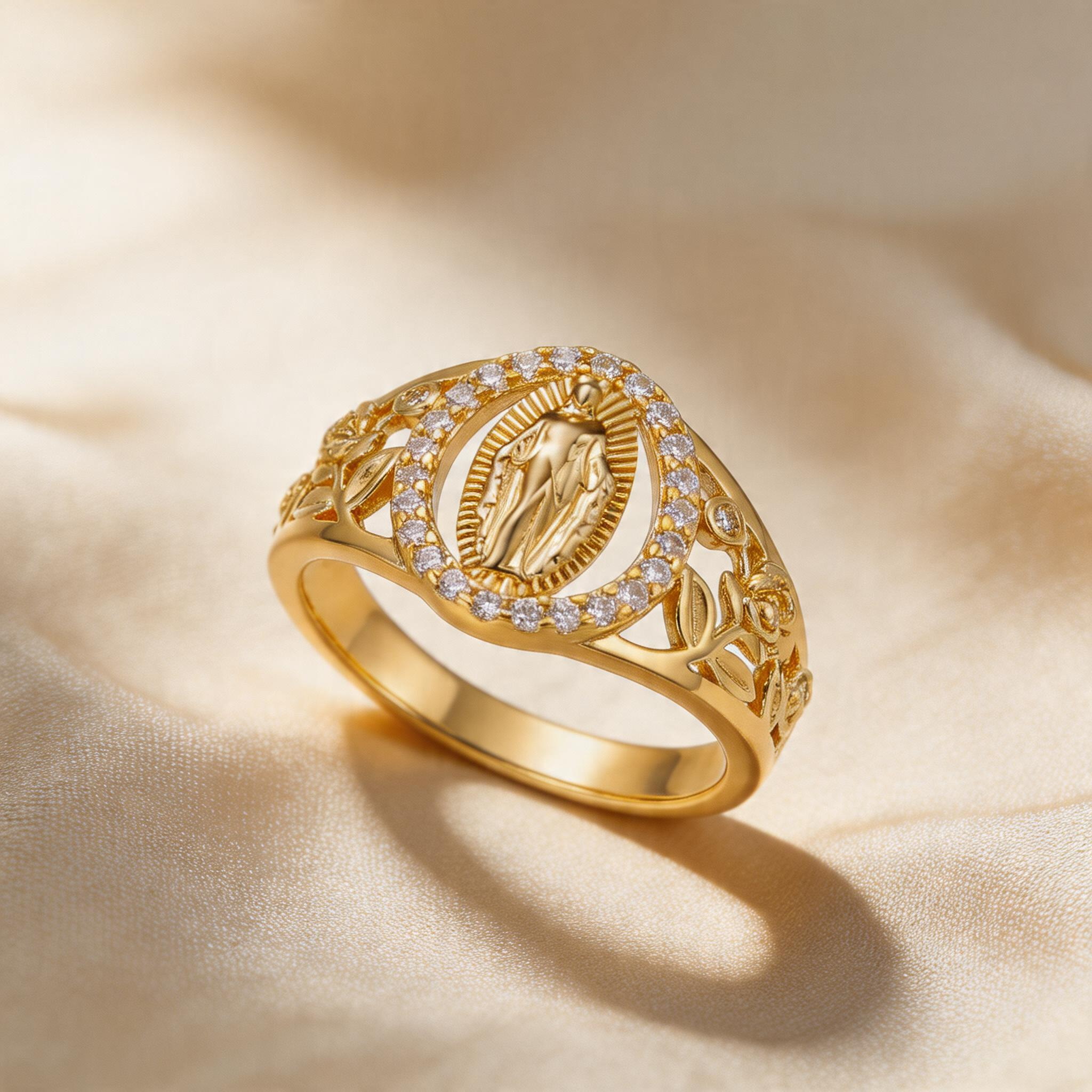 Sacred Madonna Relief Ring
